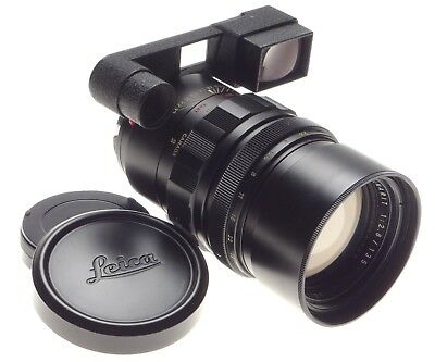 Leica Leitz Canada 135mm f/2.8 Elmarit M Lens with Goggles - Excellent