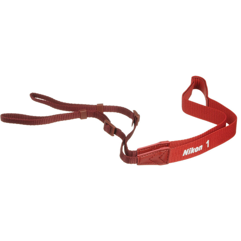 Nikon AN-N1000 Neck Strap for Nikon 1 Series Digital Camera (Red) Preowned