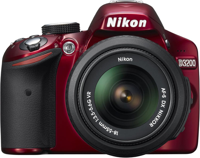 Nikon D3200 DSLR Camera with 18-55mm Lens - Red