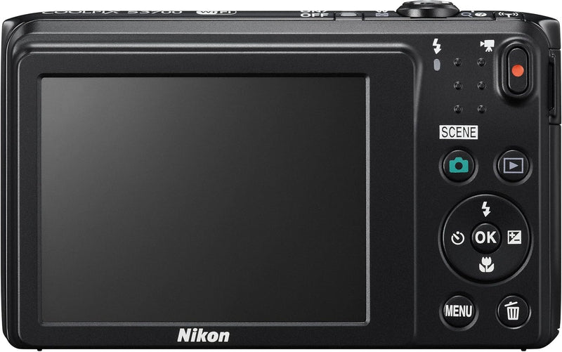 Nikon COOLPIX S3700 Digital Camera - Black