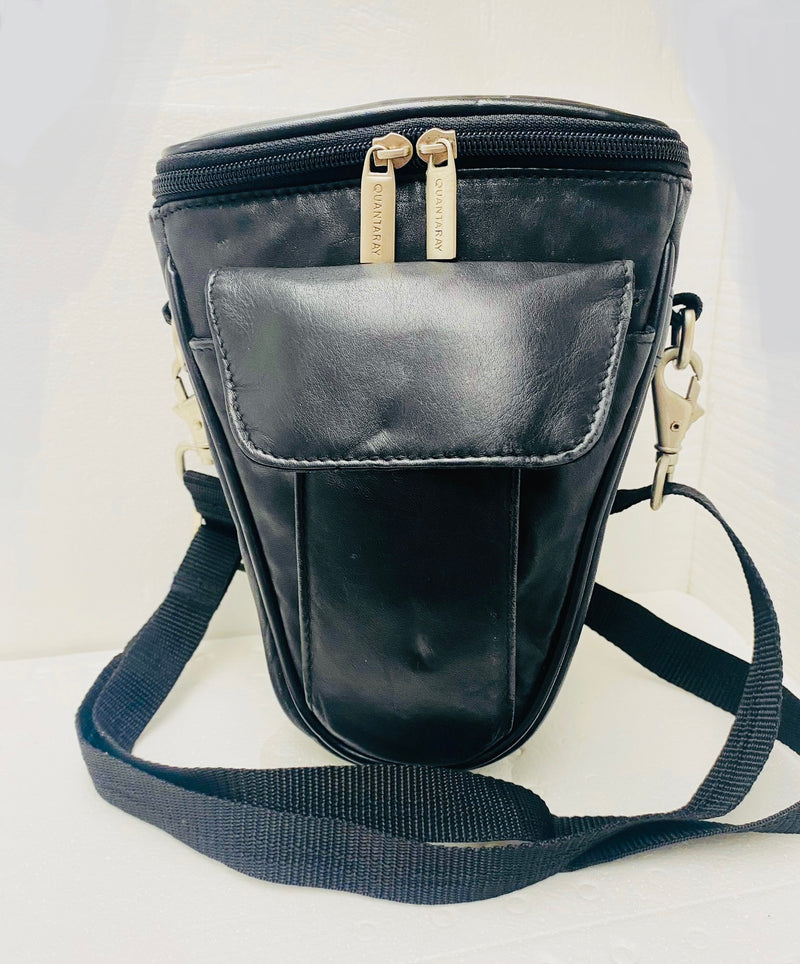 Quantaray Holster Black Leather Camera Bag - Pre Owned