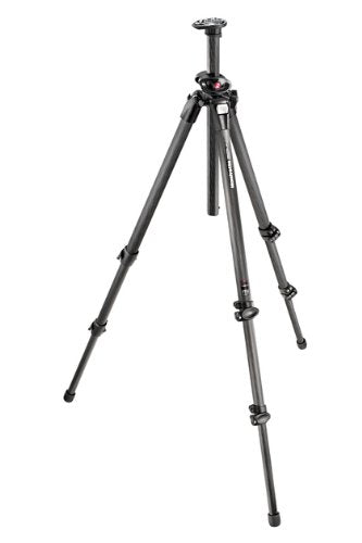 Manfrotto 055CXPRO3 Carbon Fiber 3 Section Tripod with Q90 Column and Magnesium Castings (Black)