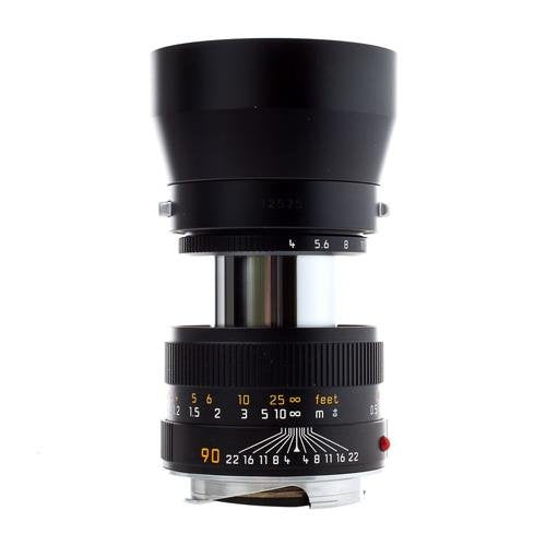 Leica 90 mm/ f4 Macro-Elmar set w/Macro Adapter & Angle VF Black | Camera  Wholesalers