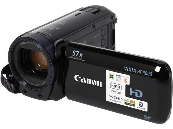 Working Canon Vixia HF R600 FULL HD 1080 Camcorder discount Video Camera w/ Accessories